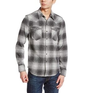 NWT Levi's Men Western Flannel Shirt Grey Size S